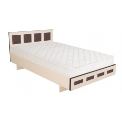 Двуспальная кровать КР-017 M1 (дуб девон)