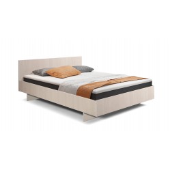 Двуспальная кровать КР-017 с заглушкой (дуб девон)