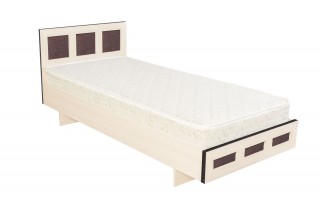Односпальная кровать КР-017 M1 (дуб девон)