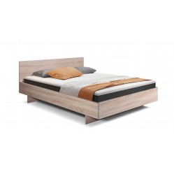 Двуспальная кровать КР-017 с заглушкой (дуб сонома)
